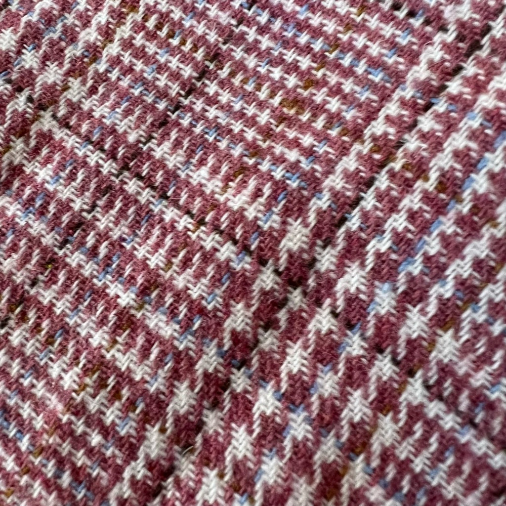 Hoi Sing Hansion Tweed A Line Dress Pink Plaid Lace Up Midi Spaghetti Strap S - Picture 4 of 8